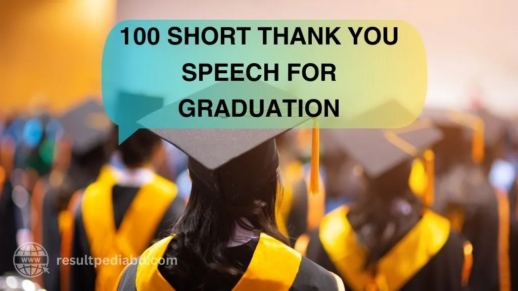 Short Thank You Speech For Graduation