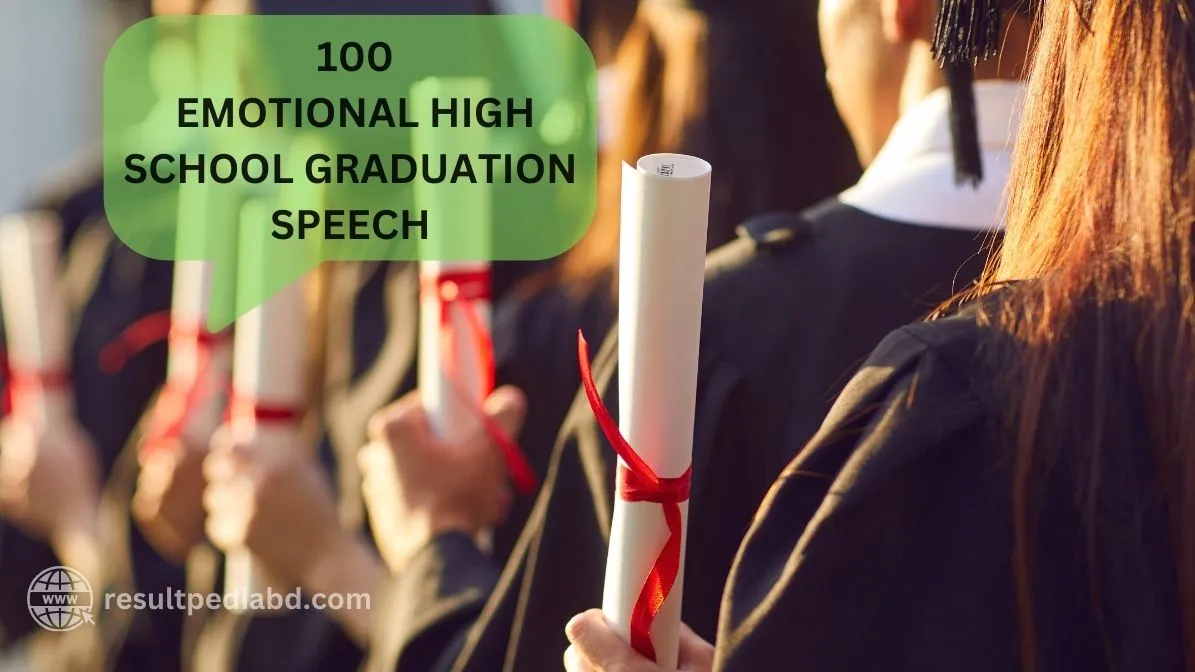 Emotional High School Graduation Speech